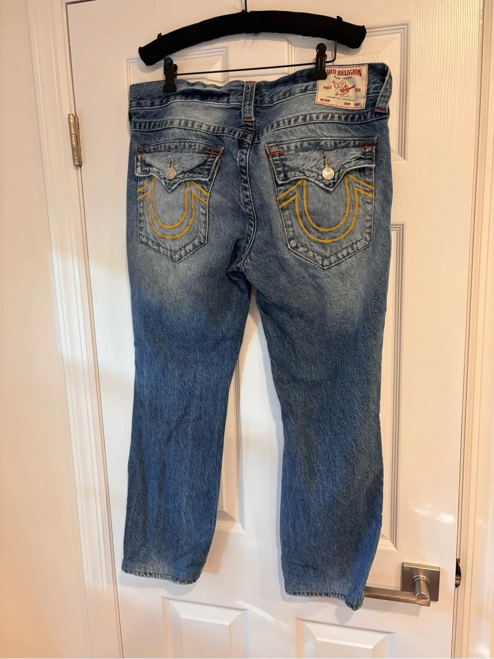 True Religion men's Ricky Relaxed Straight jeans size 34